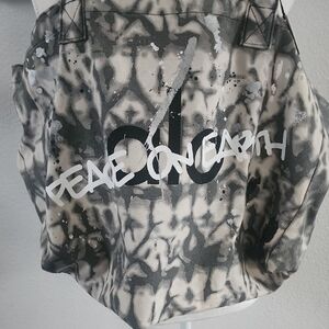 ALO Yoga Gray Tie-Dye Tote Bag